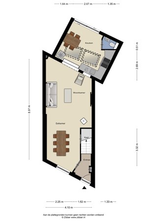 Floorplan - Rijnstraat 49, 3911 KR Rhenen