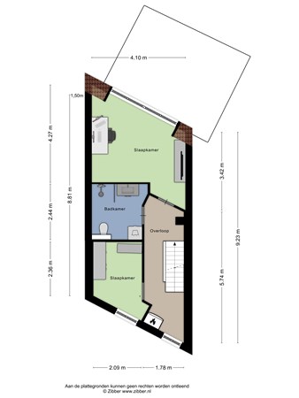 Floorplan - Rijnstraat 49, 3911 KR Rhenen