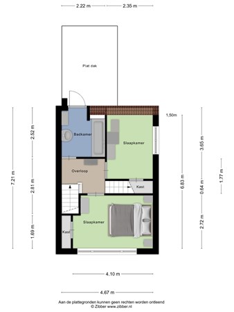 Floorplan - Koninginnelaan 23, 3905 GE Veenendaal