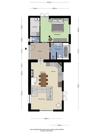 Floorplan - Grebbeweg 31, 3902 HG Veenendaal