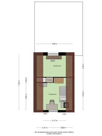 Floorplan - Grebbeweg 31, 3902 HG Veenendaal