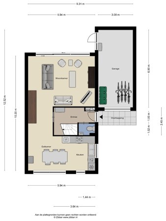 Floorplan - Varenmos 11, 3904 JX Veenendaal