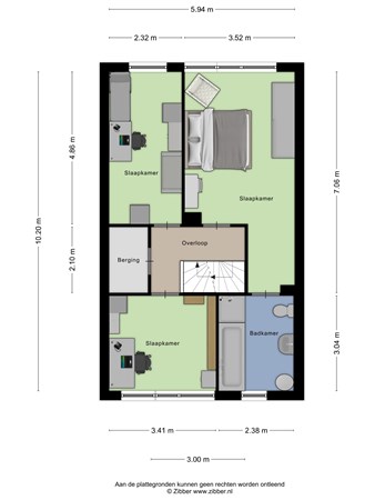 Floorplan - Varenmos 11, 3904 JX Veenendaal