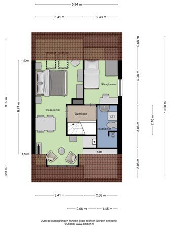 Floorplan - Varenmos 11, 3904 JX Veenendaal