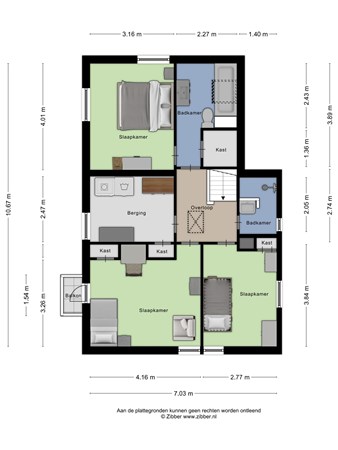 Floorplan - Veenendaalsestraatweg 9, 3921 EA Elst