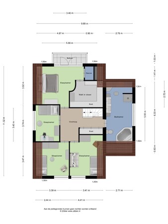 Floorplan - Otterlaan 21, 3903 CW Veenendaal