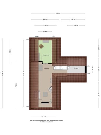 Floorplan - Otterlaan 21, 3903 CW Veenendaal