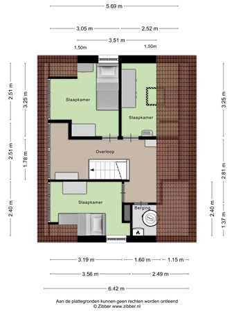 Floorplan - Stationsweg 22, 3911 AM Rhenen