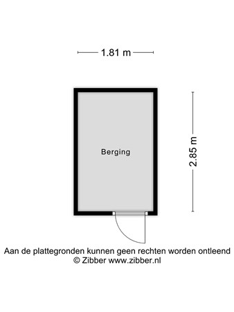 Floorplan - Zuiderkruis 282, 3902 XJ Veenendaal