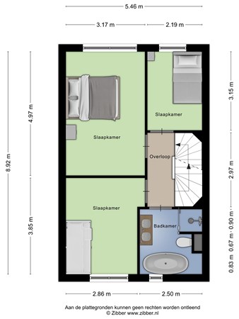 Floorplan - Waagmeester 60, 3907 KA Veenendaal