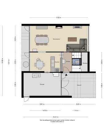 Floorplan - Asterstraat 3, 3911 WE Rhenen