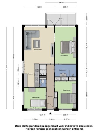 Floorplan - Gildestraat 66, 6711 DM Ede