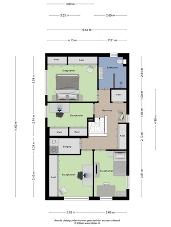 Floorplan - Satijnzwam 15, 3903 GH Veenendaal