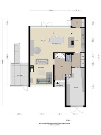 Floorplan - 't Koetshuis 20, 3902 RG Veenendaal