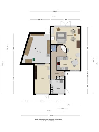 Floorplan - Doddegras 24, 3902 AN Veenendaal