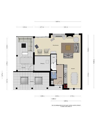 Floorplan - Spitsbergenweg 23, 3902 HM Veenendaal