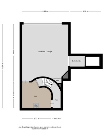 Floorplan - Bergweg Van Rijn 2, 3911 RG Rhenen