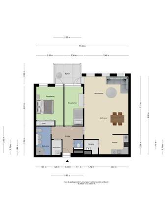 Floorplan - Rhenendael 102, 3911 RM Rhenen