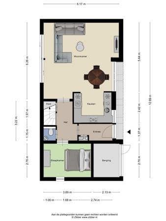 Floorplan - Franjezwam 17, 3903 GA Veenendaal