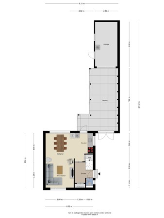 Floorplan - Burg. Hillenaarstraat 7, 6629 AN Appeltern