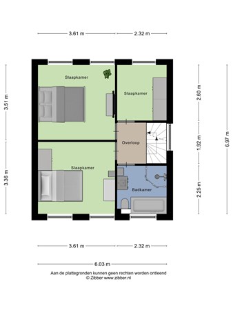 Floorplan - Burg. Hillenaarstraat 7, 6629 AN Appeltern