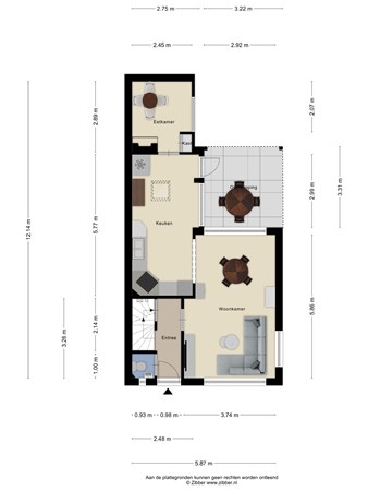 Floorplan - Verbindingsweg 37, 3921 DL Elst