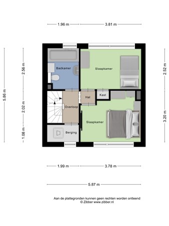 Floorplan - Verbindingsweg 37, 3921 DL Elst