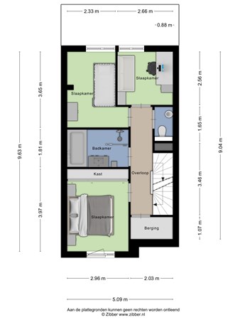 Floorplan - MacBridestraat 83, 3902 KK Veenendaal