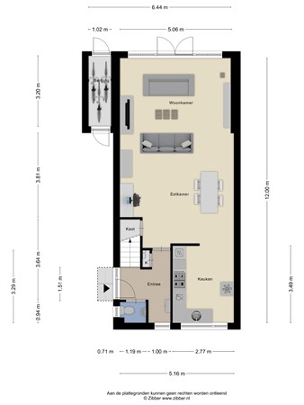 Floorplan - Strawinskyweg 13A, 3906 BA Veenendaal