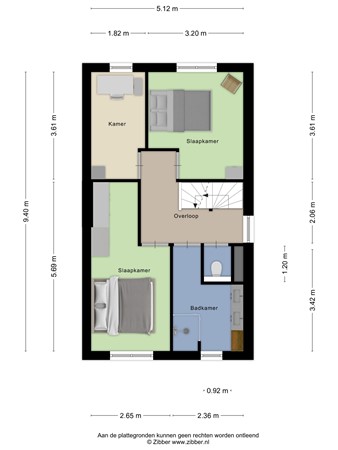 Floorplan - De Clercqstraat 3, 3904 HS Veenendaal