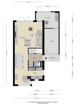 Floorplan - De Clercqstraat 3, 3904 HS Veenendaal