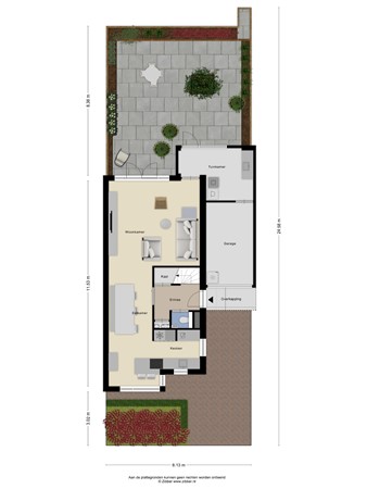 Floorplan - De Clercqstraat 3, 3904 HS Veenendaal