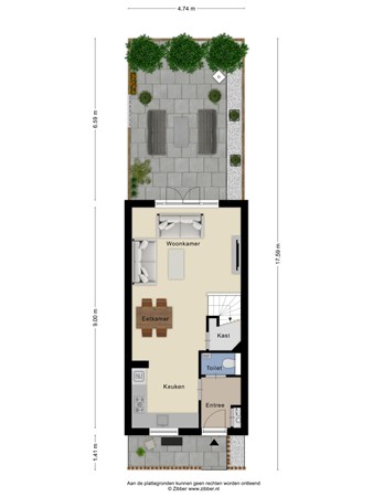 Floorplan - Frisohof 4, 3921 BX Elst
