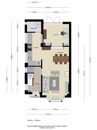 Floorplan - Bruine Engseweg 21, 3911 CJ Rhenen