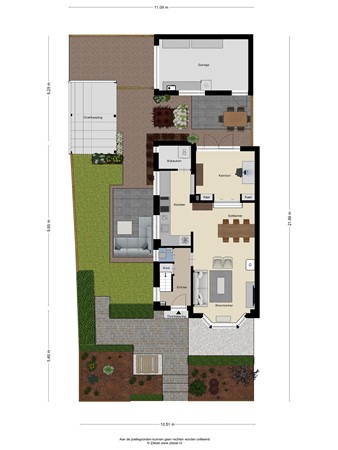 Floorplan - Bruine Engseweg 21, 3911 CJ Rhenen