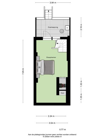 Floorplan - Hertogstraat 13-2, 6828 ER Arnhem