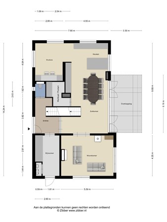 Floorplan - Meentdijk 21H, 3907 KZ Veenendaal