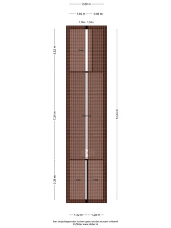 Floorplan - Meentdijk 21H, 3907 KZ Veenendaal