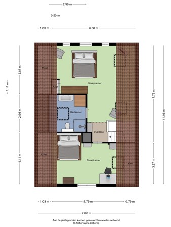 Floorplan - Weteringsteeg 24, 3911 VN Rhenen