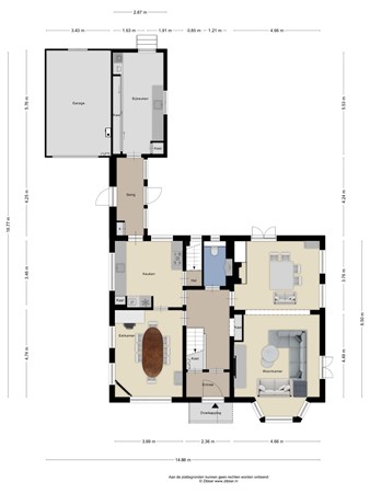 Floorplan - Grebbeweg 47, 3911 AT Rhenen