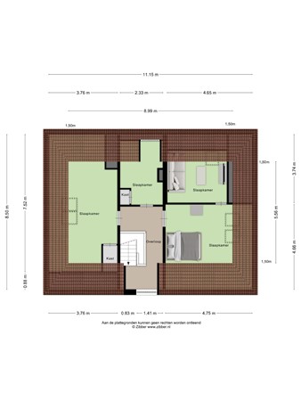 Floorplan - Grebbeweg 47, 3911 AT Rhenen