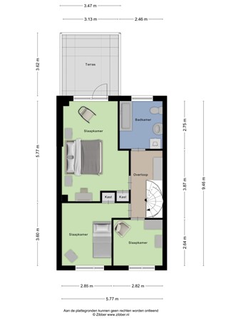Floorplan - Doctor Slotemaker de Bruïnestraat 31, 3904 CA Veenendaal