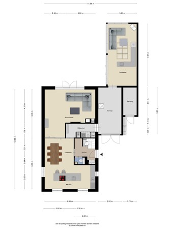 Floorplan - Turfsteker 6, 3907 GB Veenendaal