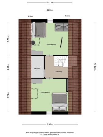Floorplan - Turfsteker 6, 3907 GB Veenendaal