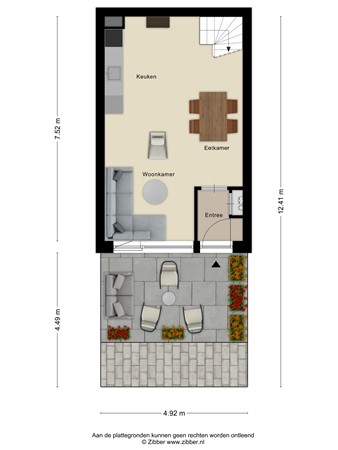 Floorplan - Paul Heijhof 27, 3901 SZ Veenendaal