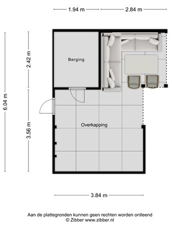 Floorplan - Rozenbottelstraat 13, 3903 BH Veenendaal
