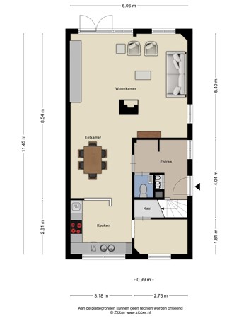 Floorplan - Fokkeschoot 2, 3904 PW Veenendaal