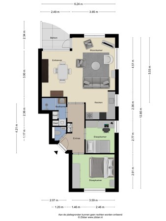 Floorplan - Aletta Jacobslaan 64, 3903 WB Veenendaal
