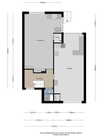 Floorplan - Tuinlaan 16, 3911 BC Rhenen