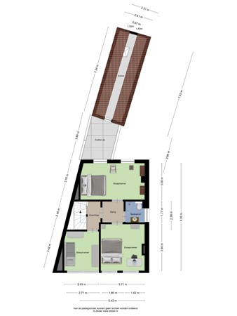 Floorplan - Zandstraat 35, 3901 CJ Veenendaal